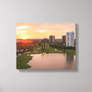 Impressão Em Tela Clube no por do sol, Aventura, Florida