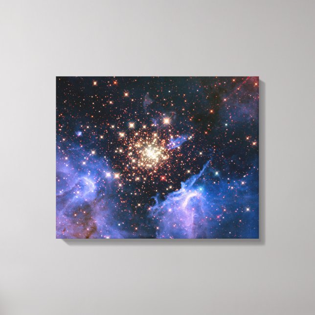 Impressão Em Tela Cluster de estrelas NGC 3603 (Hubble) (Frente)
