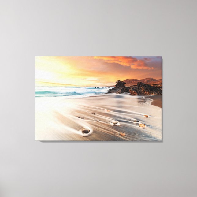 Impressão Em Tela Coastline | Ilhas Canárias, Espanha (Frente)