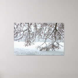 Impressão Em Tela Coberta por neve