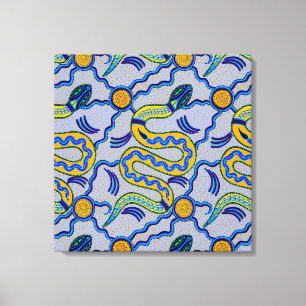 Impressão Em Tela Cobra Tribal