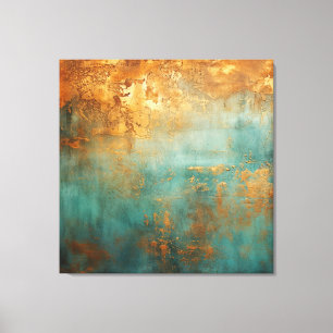 Impressão Em Tela Cobre Patina - Metálico Russo
