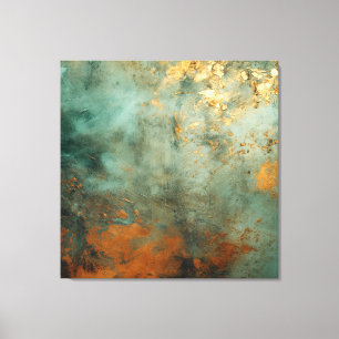 Impressão Em Tela Cobre Patina - Metálico Russo