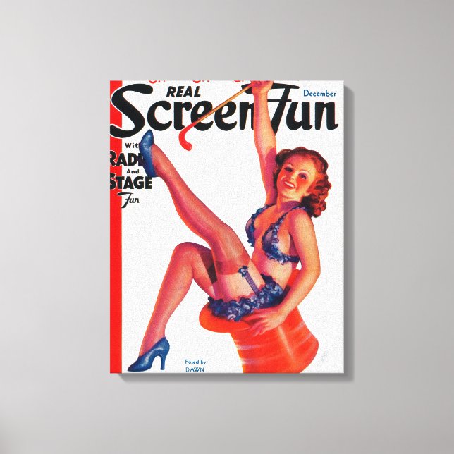 Impressão Em Tela Cobrir 3 da Revista Real Screen Fun (Frente)
