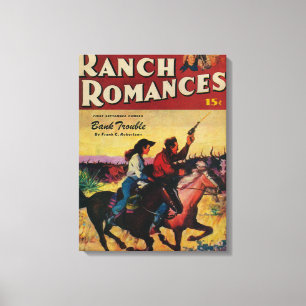 Impressão Em Tela Cobrir da Revista Ranch Romances