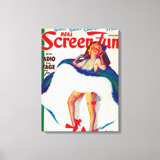 Impressão Em Tela Cobrir da Revista Real Screen Fun (Frente)