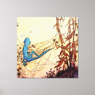 Impressão Em Tela "Cobwebs são Fada Hammocks" de Marjorie Miller