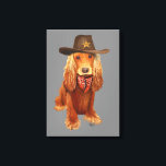 Impressão Em Tela Cocker Spaniel Cowboy<br><div class="desc">Pets</div>