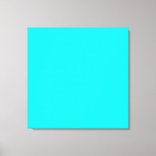 Impressão Em Tela Código hexadecimal azul claro Neon 00ffff