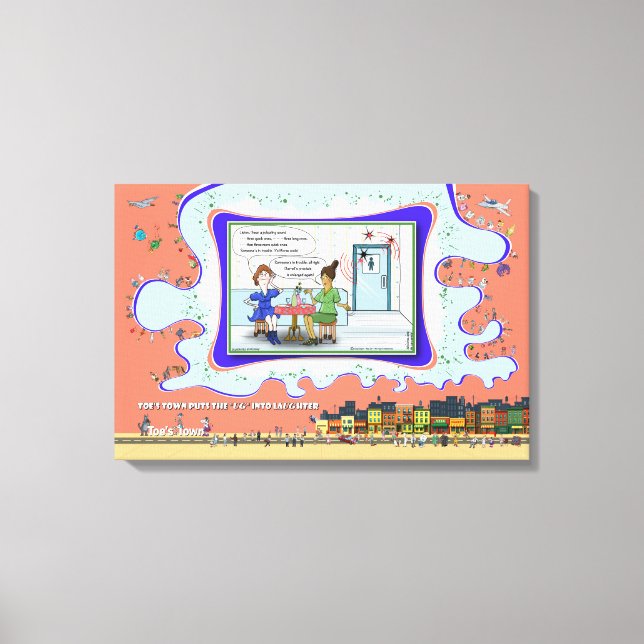 Impressão Em Tela Código Morse | Humor Absurdo de Jogo de Palavras 2 (Frente)