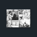 Impressão Em Tela Colagem da família de fotos em preto e branco<br><div class="desc">Eu estava olhando para uma parede nua em casa e estou sonhando em fazer uma parede de galeria. A ideia de ter que obter quadros de imagens de tamanho diferente continua me impedindo de seguir em frente com ela. Você tem o mesmo problema? Como alternativo para nós, criei esta modelo...</div>