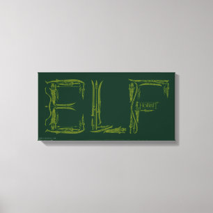 Impressão Em Tela Colagem de Armas Elf