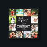 Impressão Em Tela Colagem De Fotografias A Preto E Branco 12<br><div class="desc">Personalize com 12 fotos favoritas e faça uma citação para que sua mãe crie um presente exclusivo para Dia de as mães, aniversários, Natal, chás de fraldas ou qualquer dia que você queira mostrar o quanto ela significa para você. Mostre a ela o quão incrível ela é todos os dias....</div>