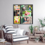Impressão Em Tela Colagem de Fotografias da Família Black 7 Keepsake<br><div class="desc">Arte estendida de canvas personalizada com 7 de suas fotos favoritas em uma colagem e em um fundo preto. A cor de fundo pode ser alterada com a ferramenta design do Zazzle.</div>