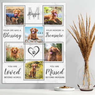 Impressão Em Tela Colagem de Fotografias de Cachorro Exclusivas Pet 