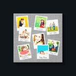 Impressão Em Tela Colagem de Fotografias de Instagram Espalhada<br><div class="desc">Impressão de canvas personalizado personalizado de de de fotografia com uma colagem das suas fotografias quadradas do Instagram em quadros divertidos. Clique em Personalizar para mover fotos,  editar fontes ou adicionar seu próprio texto. Este modelo funciona melhor com fotos que já estão cortadas em quadrados antes de serem carregadas.</div>