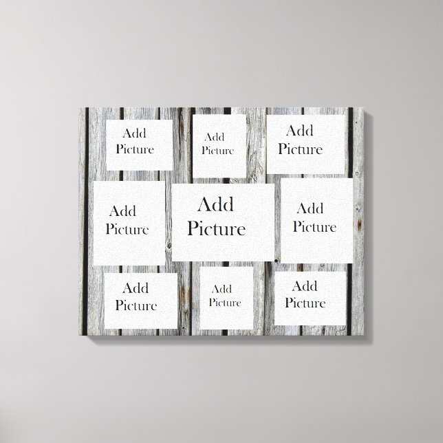 Impressão Em Tela Colagem de Fotografias de Madeira em Destilação Co (Frente)