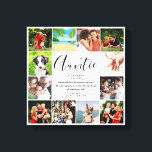 Impressão Em Tela Colagem de Fotos 12 do Script de Cotação da Tia Ti<br><div class="desc">Personalize com 12 fotos favoritas e faça uma citação para sua tia ou tia favorita especial para criar um presente exclusivo. Uma maneira perfeita de mostrar a ela o quão incrível ela é todos os dias. Projetado por Thisnotme©</div>