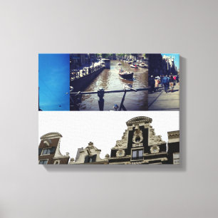 Impressão Em Tela Colagem de fotos Amsterdã 2