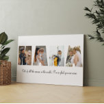 Impressão Em Tela Colagem de Fotos da Mama 4 Fotos | Presente de Dia<br><div class="desc">Esta é uma tela esticada com 4 fotos e uma mensagem personalizada. Este é o presente perfeito para a mãe para o dia de as mães,  o aniversário ou o Natal.</div>