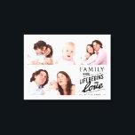 Impressão Em Tela Colagem de Fotos de Citação de Amor da Família Mod<br><div class="desc">A família moderna e o amor citam 4 imagens de colagem.</div>