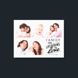 Impressão Em Tela Colagem de Fotos de Citação de Amor da Família Mod<br><div class="desc">A família moderna e o amor citam 4 imagens de colagem.</div>