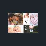 Impressão Em Tela Colagem de fotos de monograma da Família Personali<br><div class="desc">Eu estava olhando para uma parede nua em casa e estou sonhando em fazer uma parede de galeria. A ideia de ter que obter quadros de imagens de tamanho diferente continua me impedindo de seguir em frente com ela. Você tem o mesmo problema? Como alternativo para nós, criei esta modelo...</div>