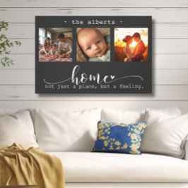 Impressão Em Tela Colagem de Fotos Moderna Não é apenas um lugar