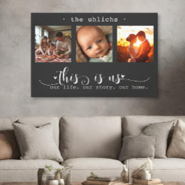 Impressão Em Tela Colagem de Fotos Moderna, Somos Nós