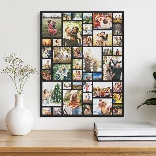 Impressão Em Tela Colagem de Fotos Personalizada 42