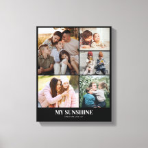 Colagem de Fotos Personalizada 5 Imagens Grade 11x