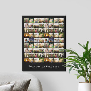 Impressão Em Tela Colagem de Fotos Personalizada 72