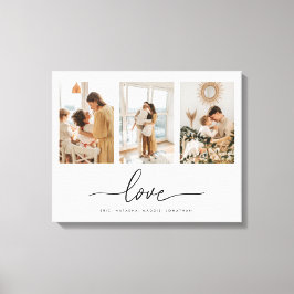 Impressão Em Tela Colagem de Fotos Personalizada Minimalista Moderna