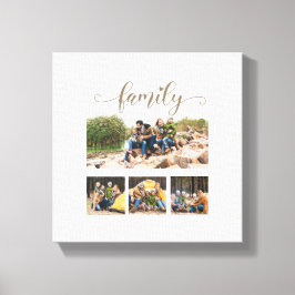 Impressão Em Tela Colagem de Fotos Personalizada para Quatro Familia