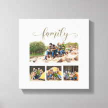 Colagem de Fotos Personalizada para Quatro Familia