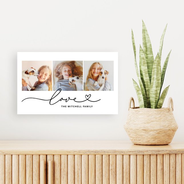Impressão Em Tela Colagem de Fotos Personalizadas com Roteiro de Cor (Criador carregado)