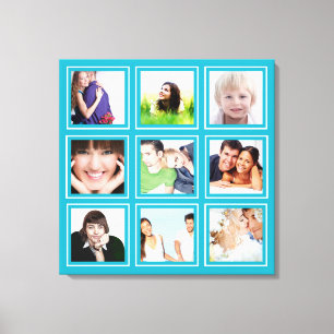 Impressão Em Tela Colagem de Fotos Personalizadas no Instagram