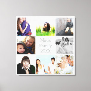Impressão Em Tela Colagem de Fotos Personalizadas no Instagram