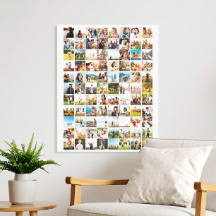 Impressão Em Tela Colagem de Fotos Simples Moderna 88