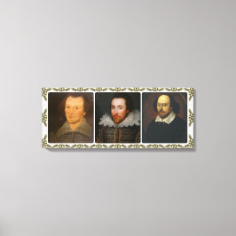 Impressão Em Tela Colagem de Shakespeare em Tela Envolvida