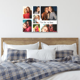 Impressão Em Tela Colagem Personalizada de Fotografias do Dia de as 