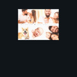 Impressão Em Tela Colagem Personalizada de Fotografias do Melhor Pai<br><div class="desc">Comemore um primeiro Dia de os pais especial com a nossa "Simple Cute Best Pai Ever Heart Family Custom Photo Collage alargada canvas". Esta charmosa canvas esticada apresenta uma colagem das suas fotos favoritas, fazer-a como uma única e sincera marca de seleção. Perfeito para mostrar memórias queridas, esse dom personalizado...</div>