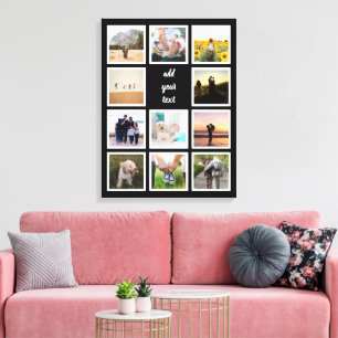 Impressão Em Tela Colagem Personalizada de Fotos 11 Família Persona