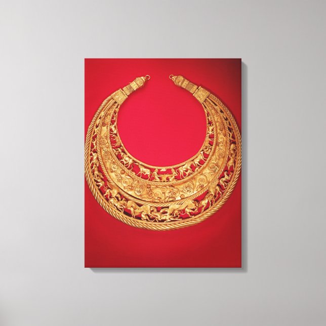 Impressão Em Tela Colar com cenas pastorais (Frente)