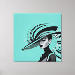 Impressão Em Tela COLEÇÃO CHIC POSH nº 1 (TEAL)