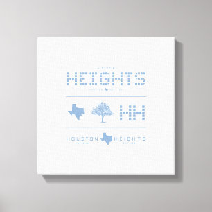 Impressão Em Tela Coleção de Design Heights, Azulejo Azul, Houston T