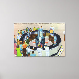 Impressão Em Tela Coleção de Multidões nas Fontes no Hall