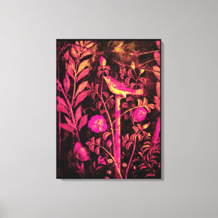 Impressão Em Tela COLEÇÃO POMPEII NIGHTINGALE COM ROSA rosa