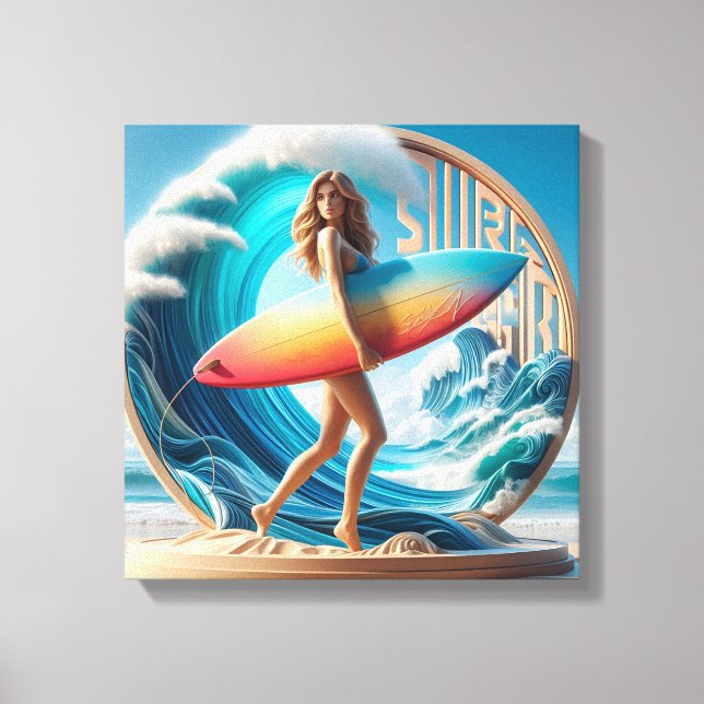 Impressão Em Tela Coleção Waves & Wanderlust (Frente)