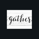 Impressão Em Tela Coleta Russa - Madeira Blindada com Família Person<br><div class="desc">Um design de conserto de moda com um toque moderno. Adicione uma sobrenome para fazer uma recordação de excelente para qualquer casal.</div>